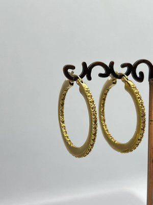 Сережки кільця 11525 фото